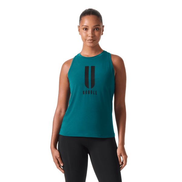 Women's Gulf Coast U NOBULL High-Neck Tank Front Waist Up Angle.