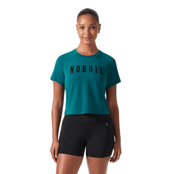 Women's Gulf Coast NOBULL Boxy Tee Front Waist Up Angle.