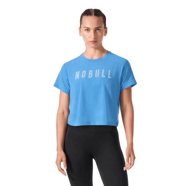 Women's Pacific Coast NOBULL Boxy Tee Front Waist Up Angle.