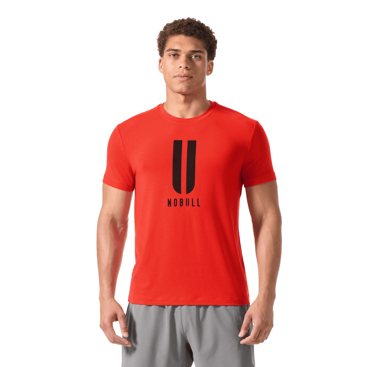 Men's Cayenne U NOBULL Tee Front Waist Up Angle.