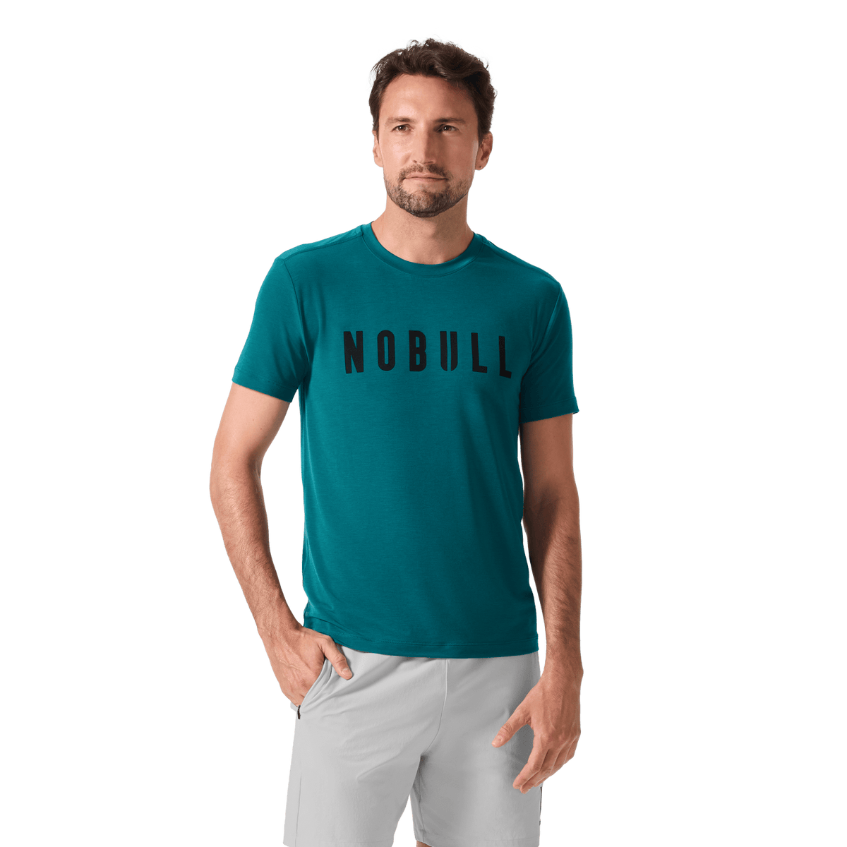 Men's Gulf Coast NOBULL Tee Front Waist Up Angle.