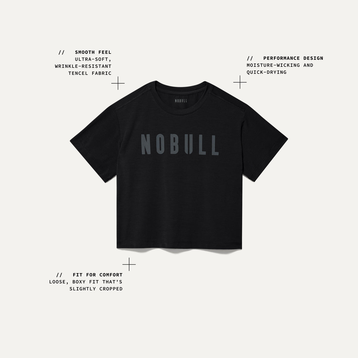 Updated PDP Tech Callout Women's Boxy Tee.