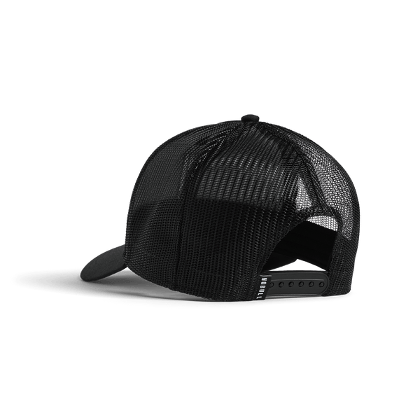 Black NOBULL Trucker Hat Back Angle.