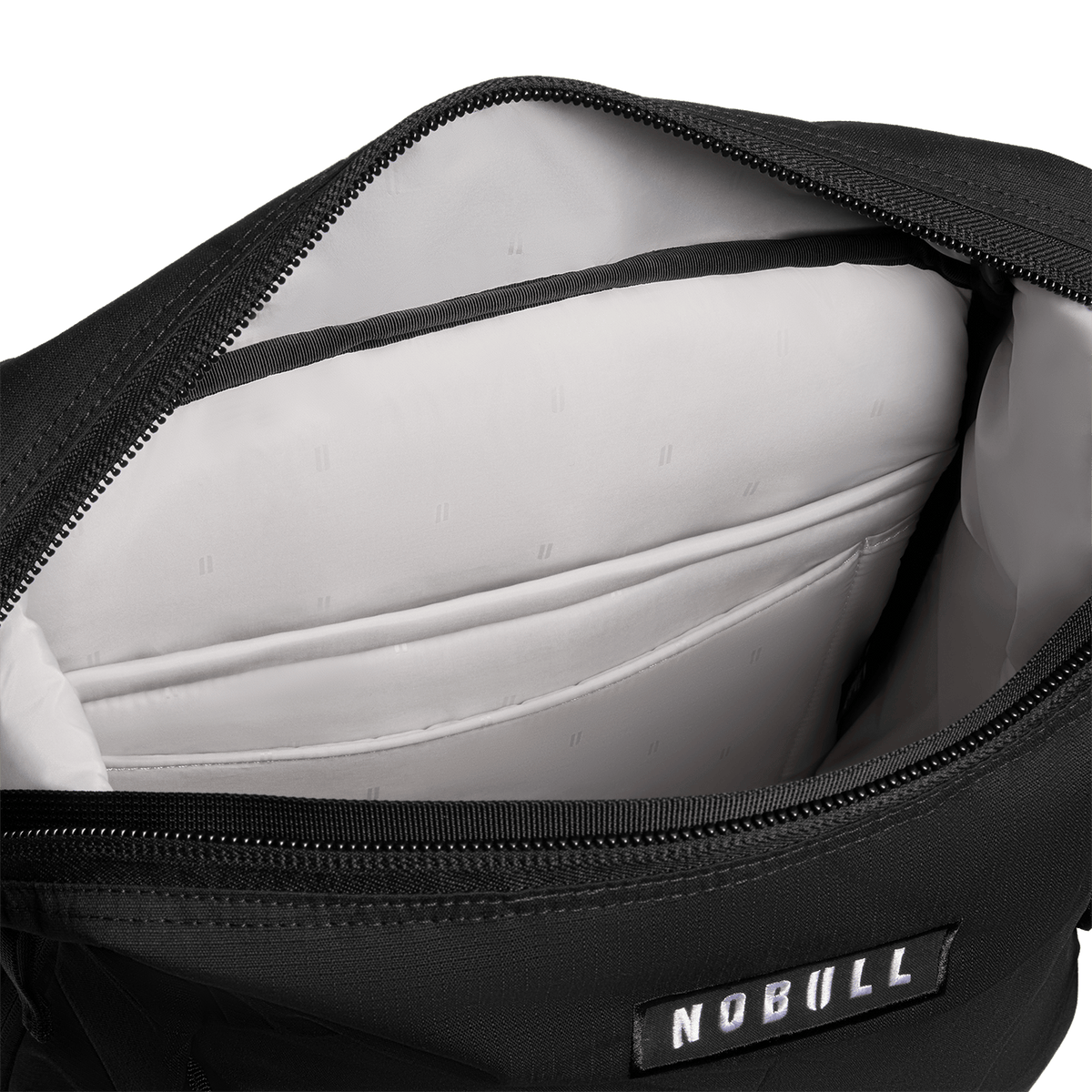 NOBULL Black Backpack Interior Angle.