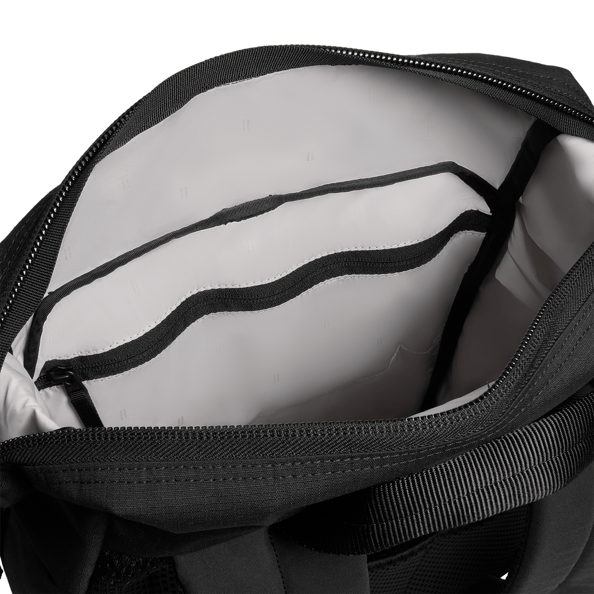 NOBULL Black Backpack Interior Angle.