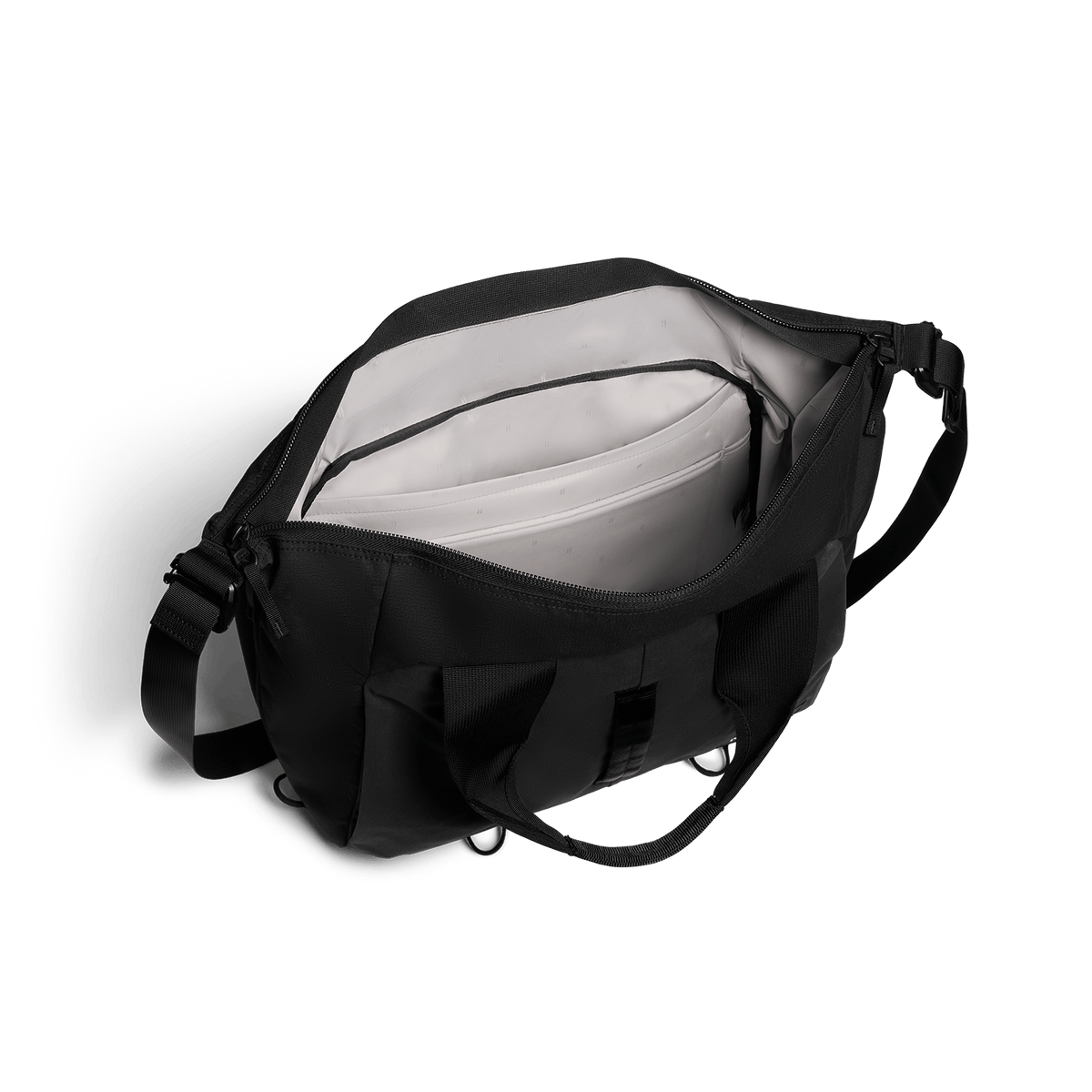 NOBULL Black Carryall Tote Interior Angle.