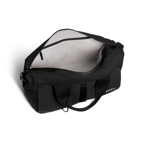 NOBULL Black Gym Bag Interior Angle.