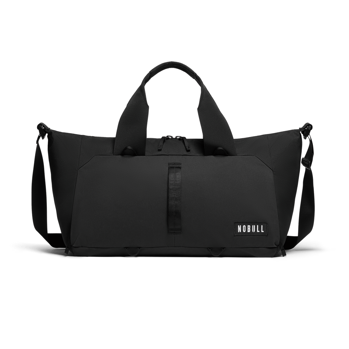 NOBULL Black Gym Bag Front Angle.