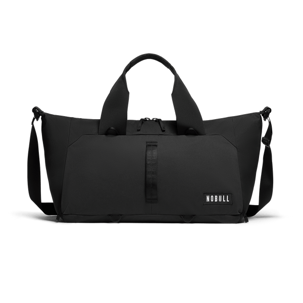 NOBULL Black Gym Bag Front Angle.