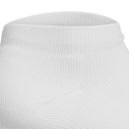 White Low Performance Sock Detail Angle.