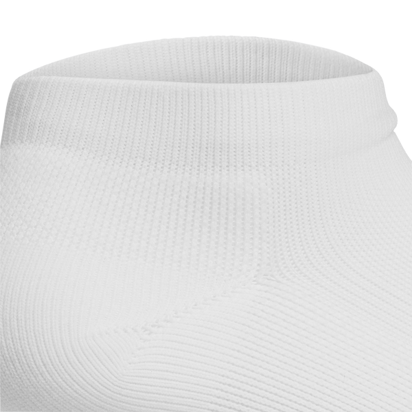 White Low Performance Sock Detail Angle.