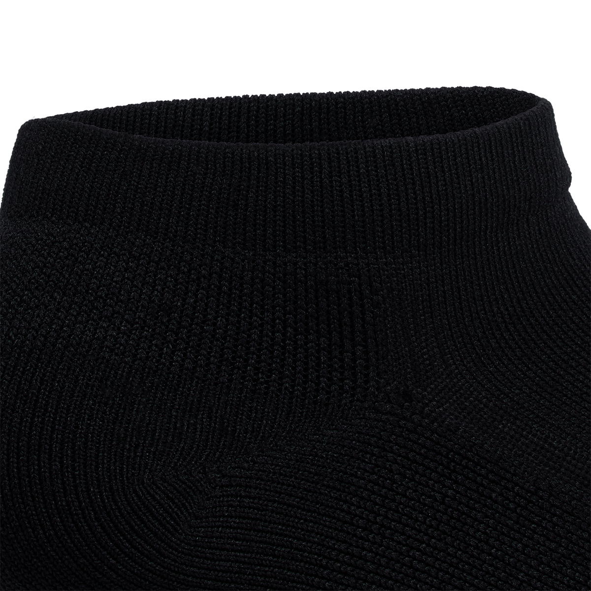 Black Low Performance Sock Detail Angle.