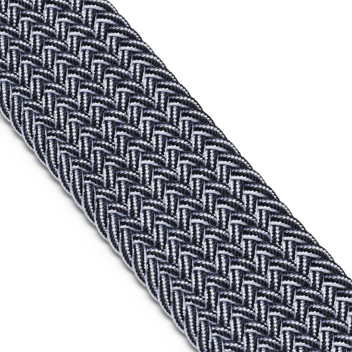 Made to Move Navy Belt Woven Detail Angle.