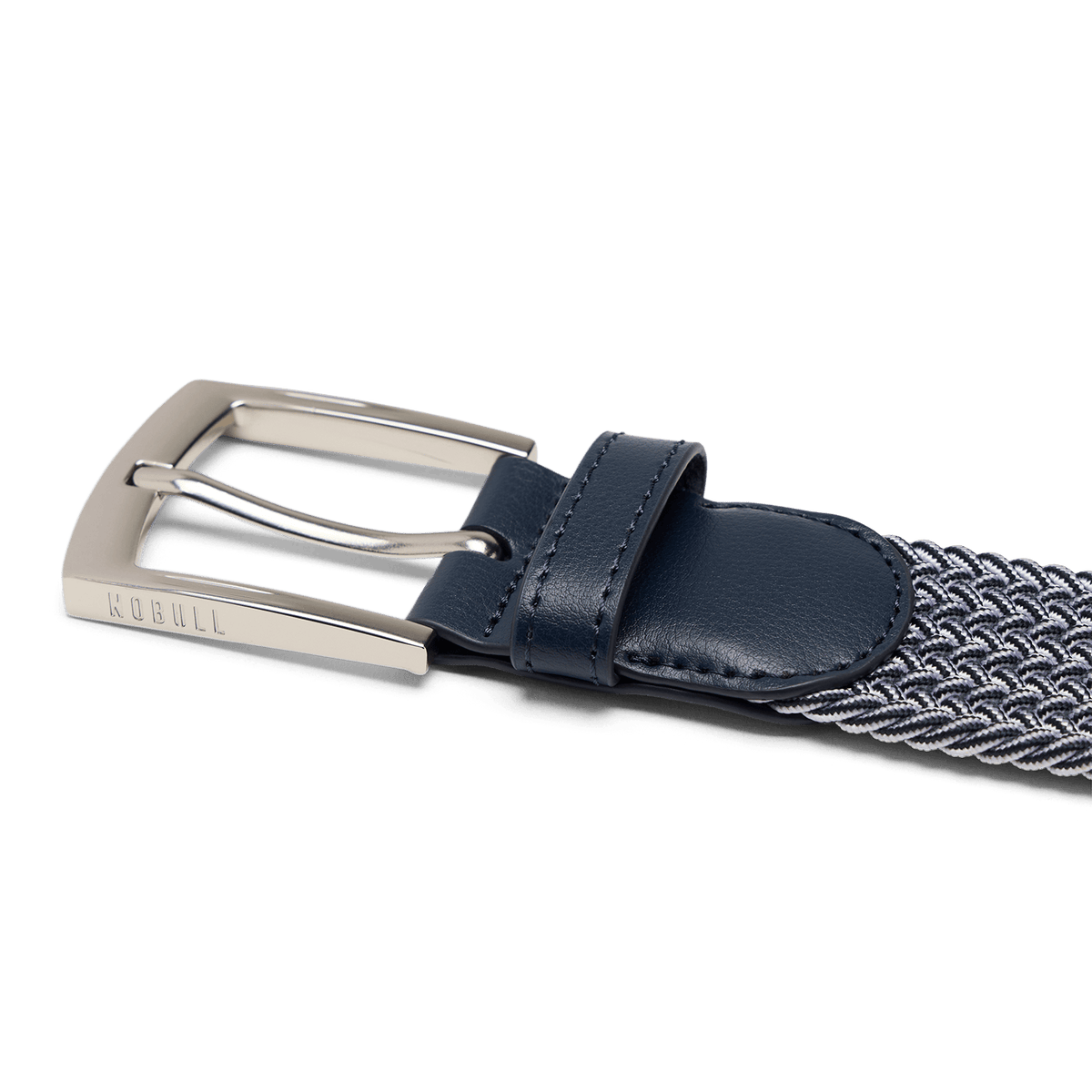 Made to Move Navy Belt Buckle Angle.
