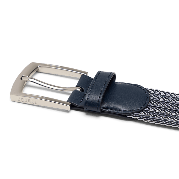 Made to Move Navy Belt Buckle Angle.