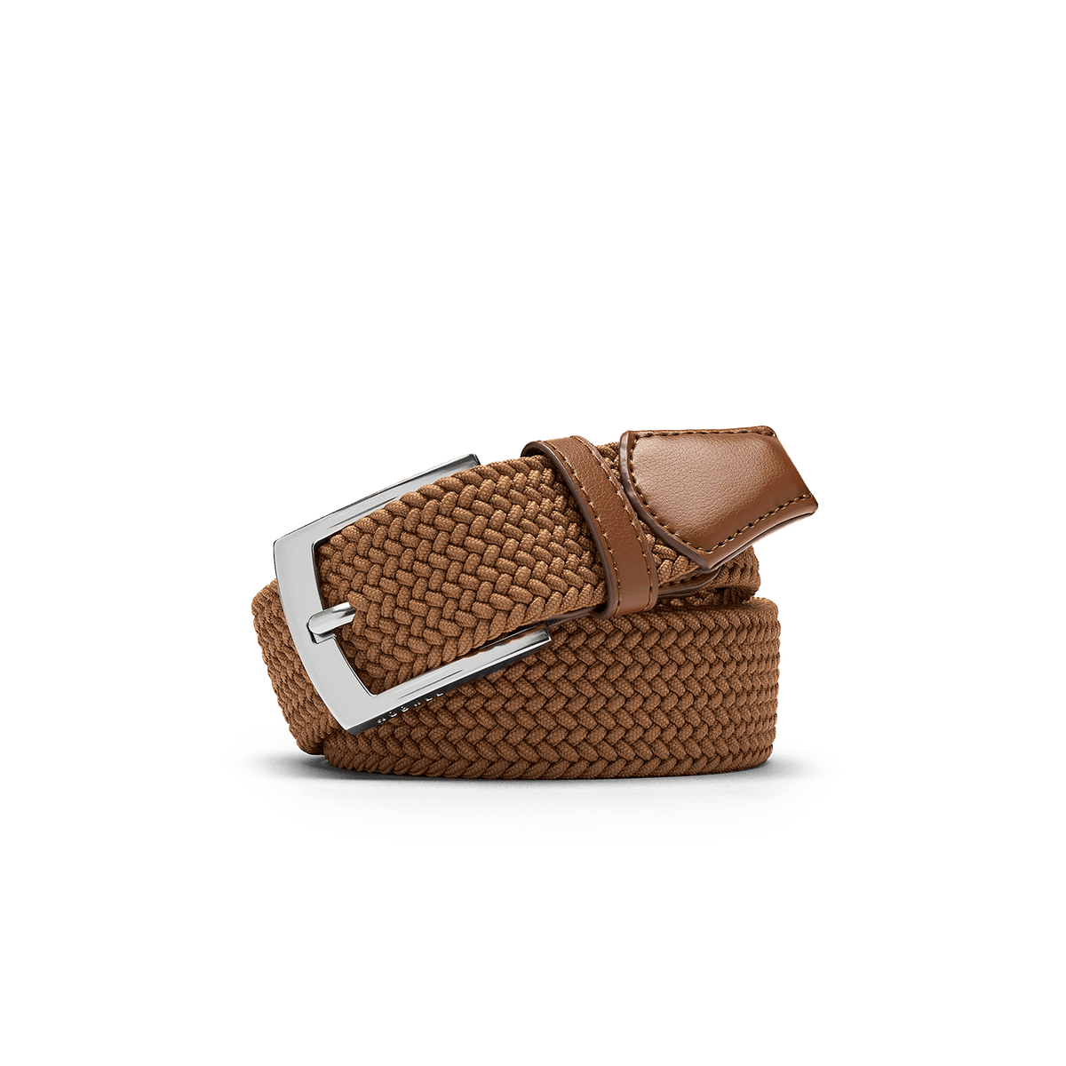 Made to Move Belt Brown Rolled Up Angle.