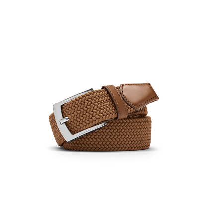 Made to Move Belt Brown Rolled Up Angle.