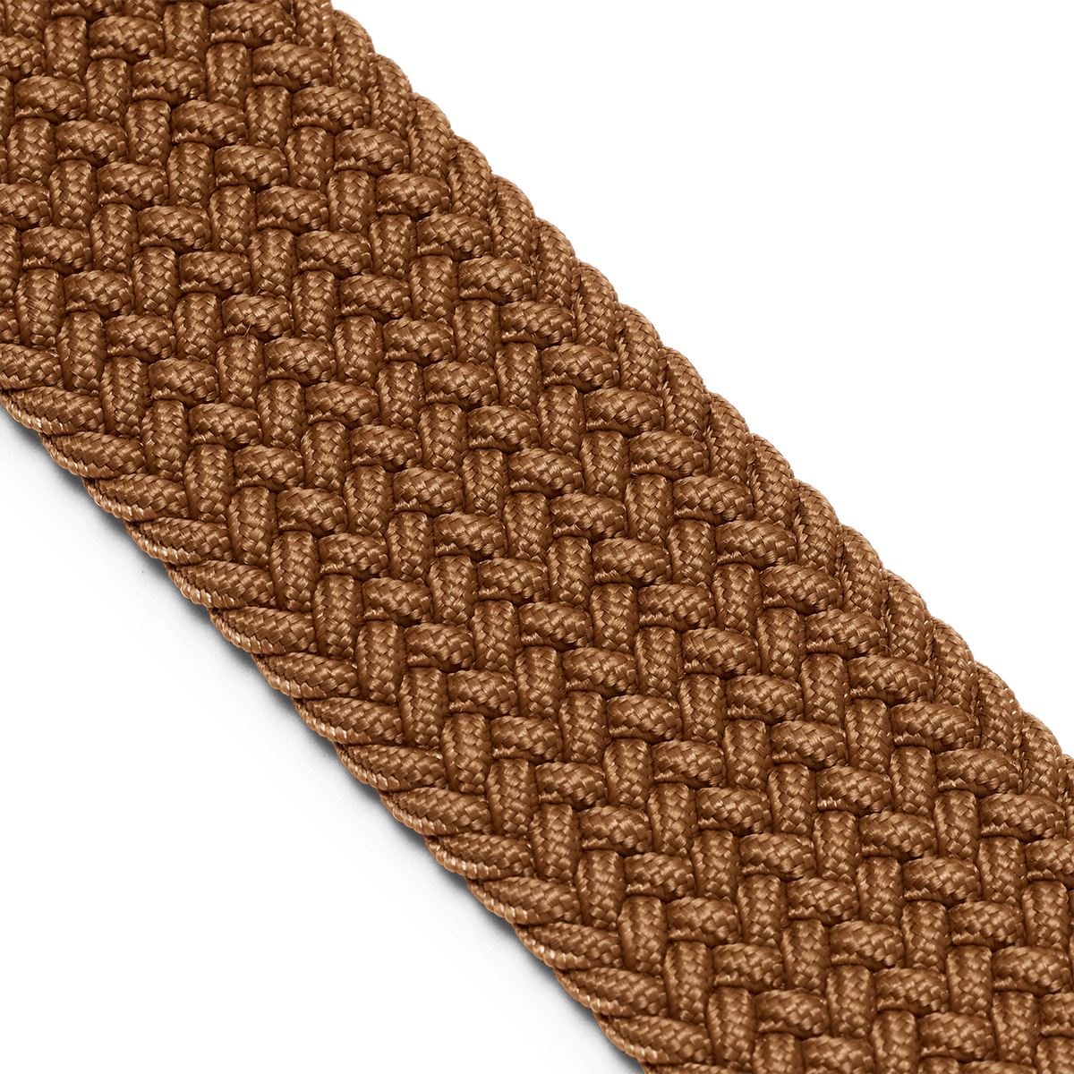Made to Move Belt Brown Detail Fabric Angle.