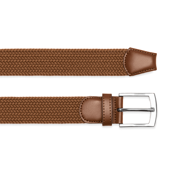 Made to Move Belt Brown Buckle and Body Angle.