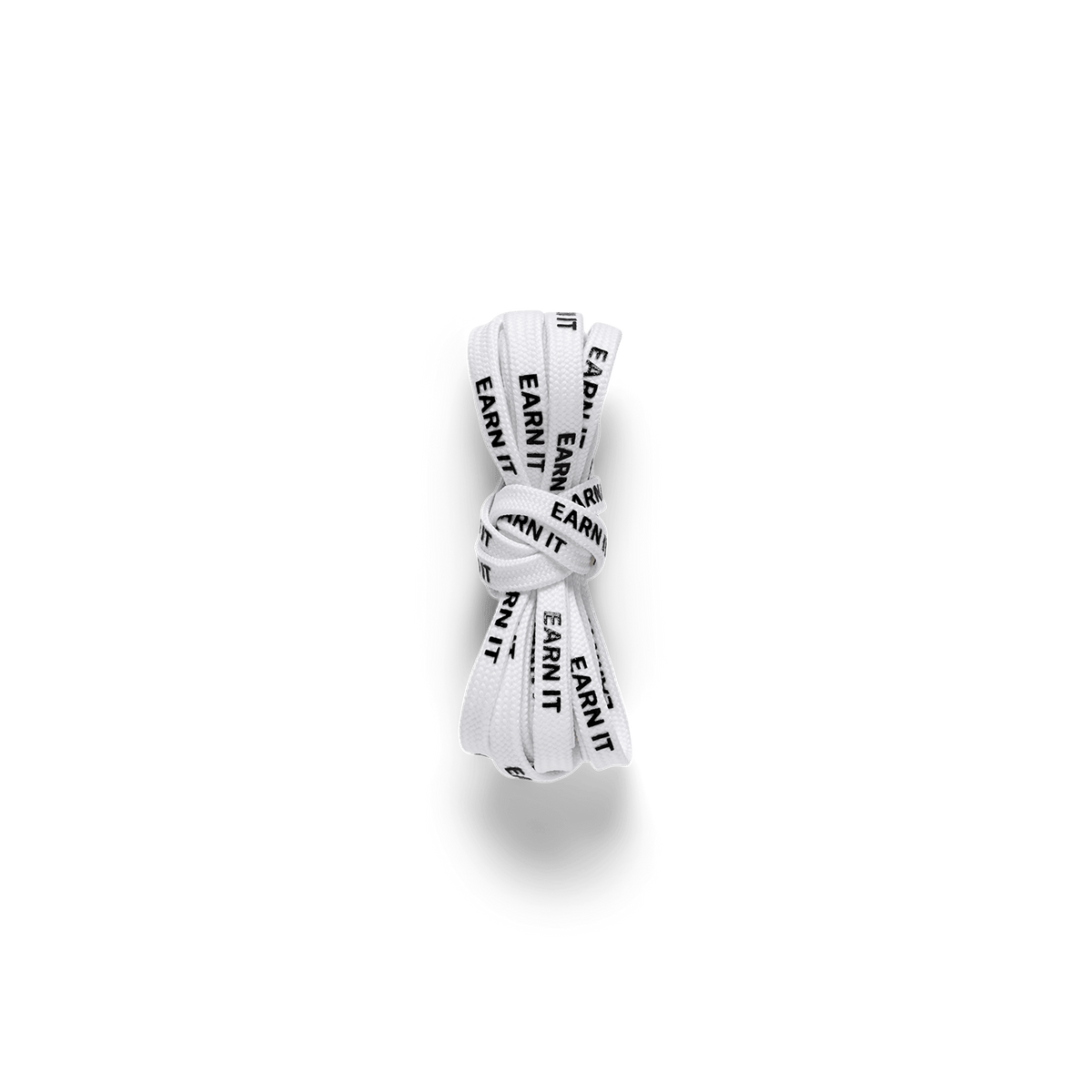 White Earn It Repeat Laces