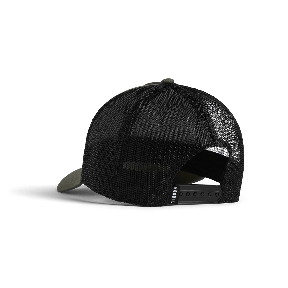 Olive NOBULL Trucker Hat Back Angle.