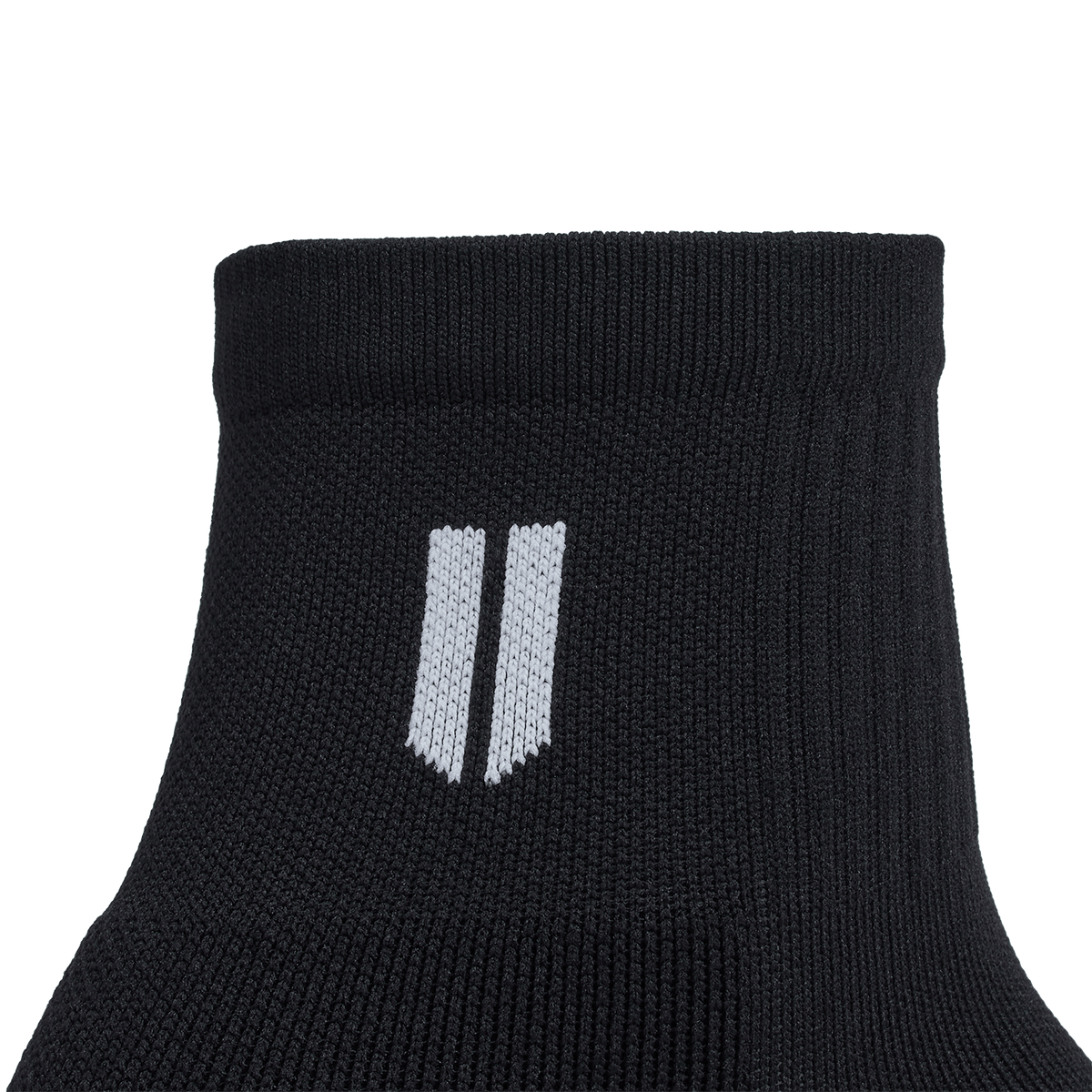 Black Quarter Crew Performance Sock Detail Angle.