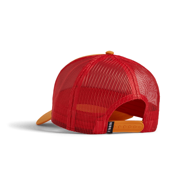 Tangelo Cayenne NOBULL Trucker Hat Back Angle.