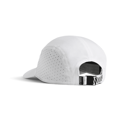 White NOBULL Performance Hat Back Angle.