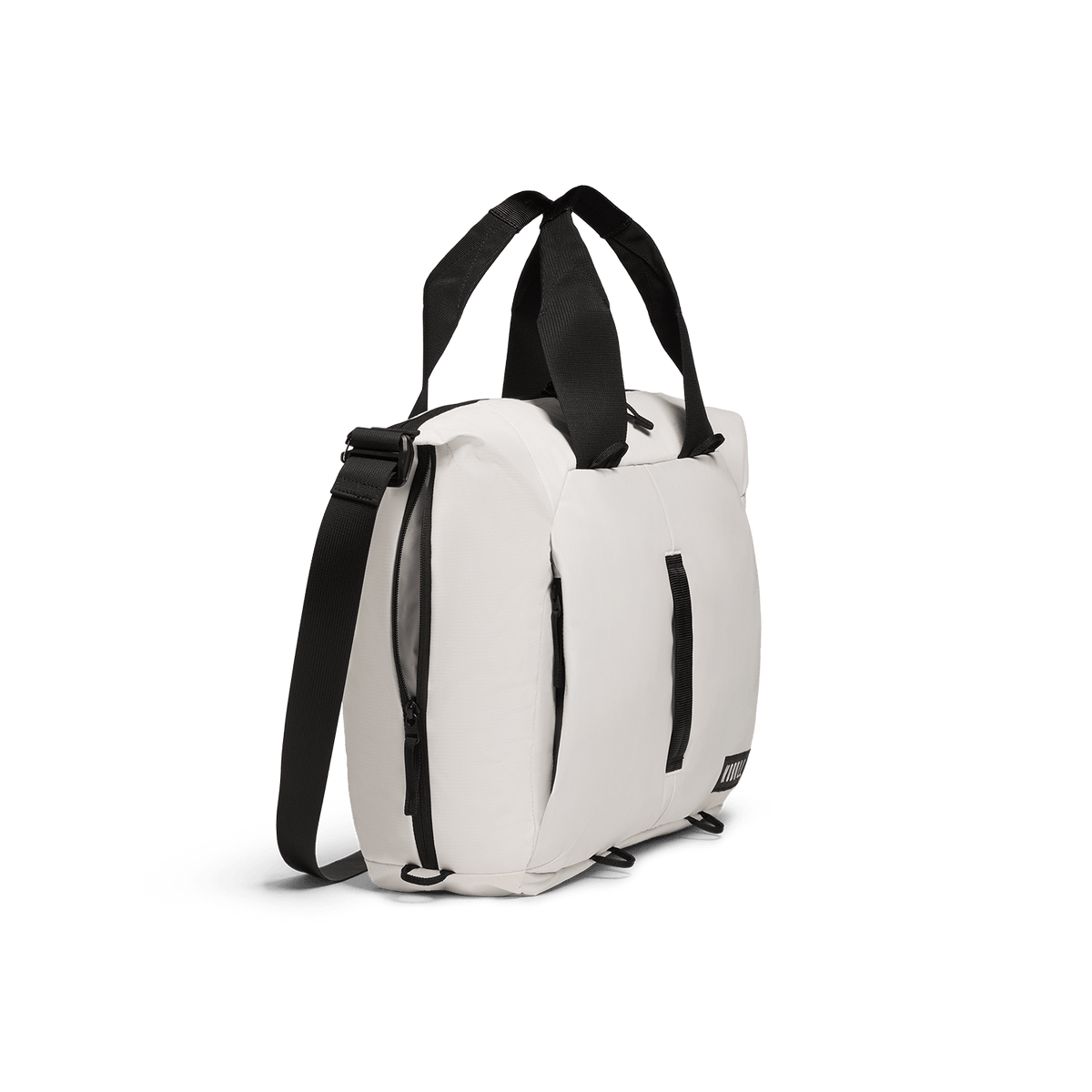 NOBULL White Carryall Tote Side Angle.