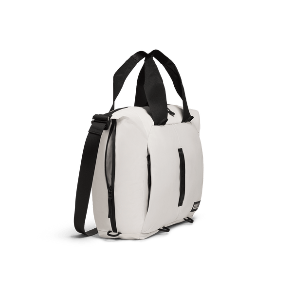 NOBULL White Carryall Tote Side Angle.