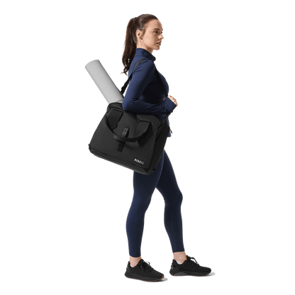 NOBULL Black Carryall Tote On Body Angle.