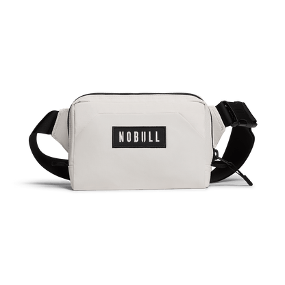 NOBULL White Crossbody Bag Front Angle.