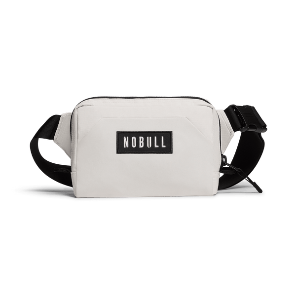 NOBULL White Crossbody Bag Front Angle.