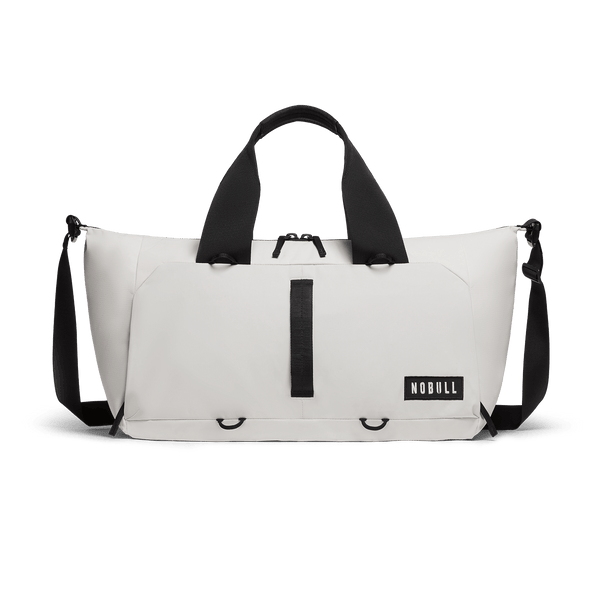 NOBULL White Gym Bag Front Angle.