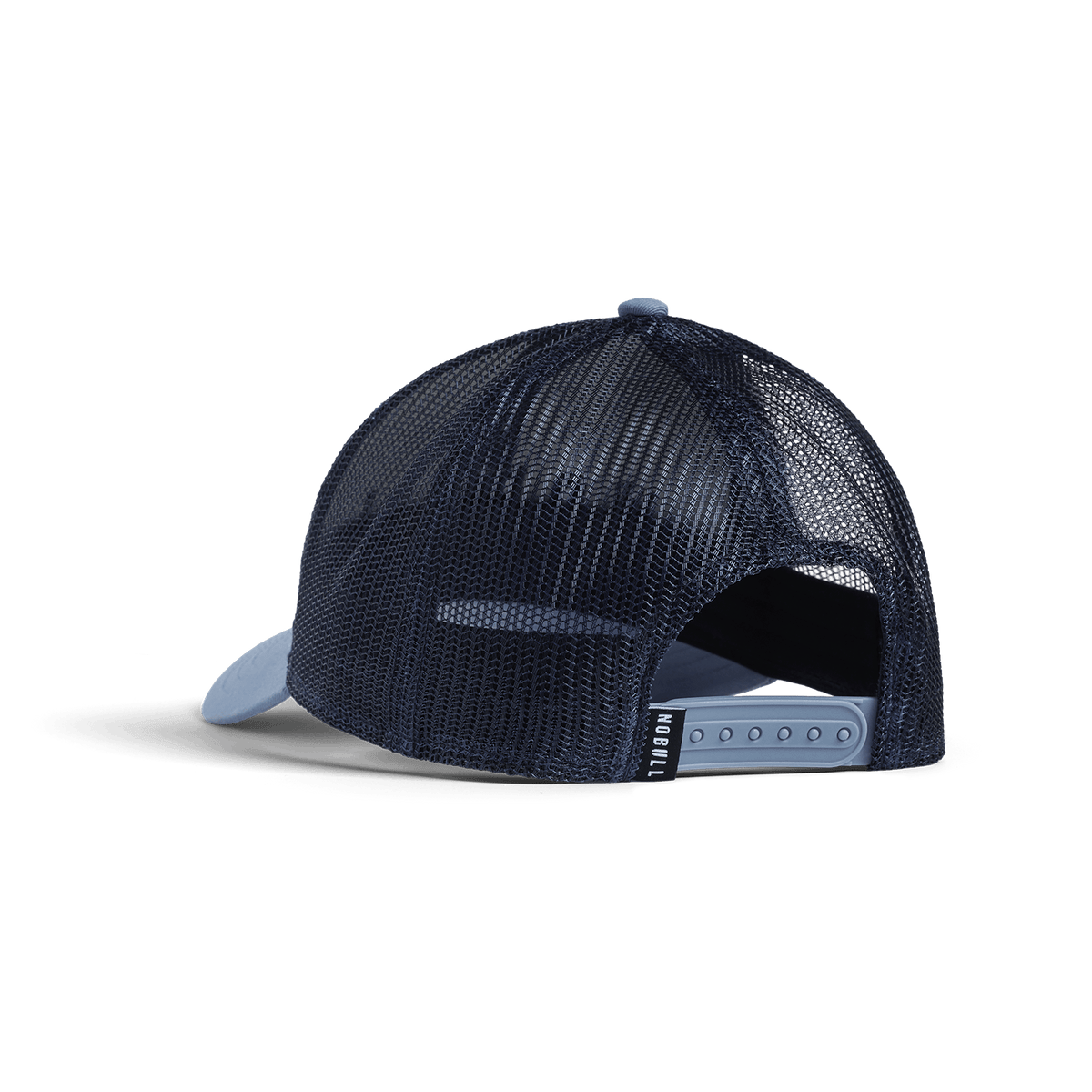 Winward Blue Night Navy NOBULL Low Profile Trucker Hat Back Angle.