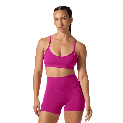 Drive Vivid Fuchsia Thin Strap Bra Front Angle.
