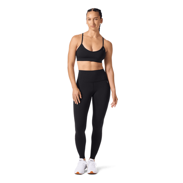 Drive Black Thin Strap Bra Front Full Body Angle.