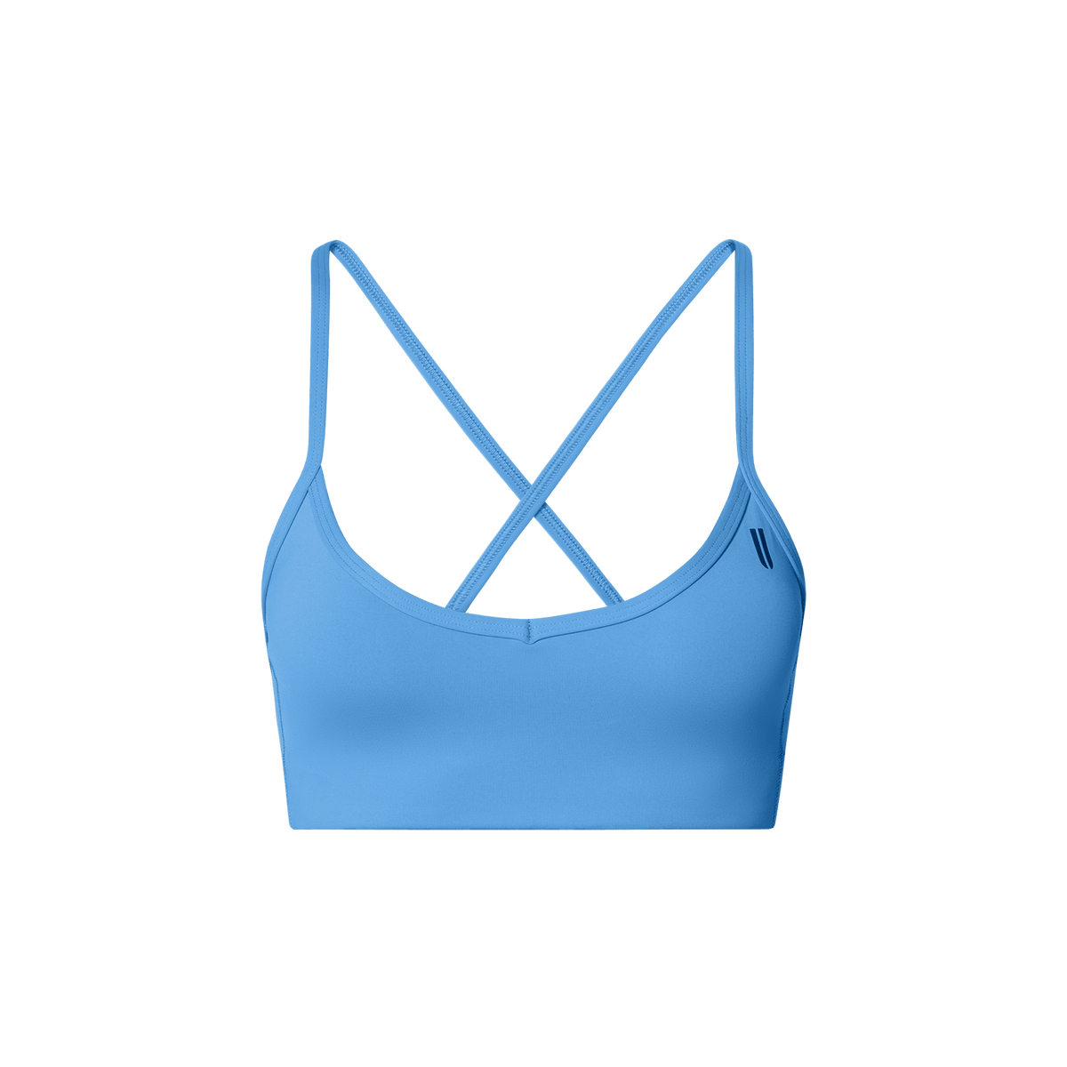 Drive Light Blue Thin Strap Bra Front Silhouette Angle.