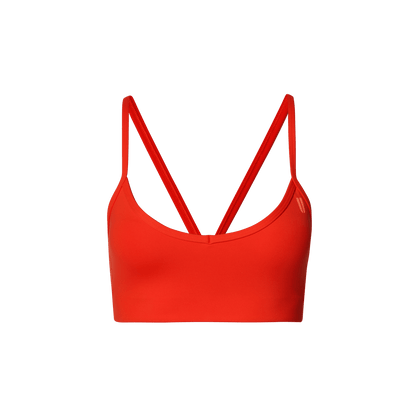 Women's Cayenne Drive Thin Strap Bra Front Silhouette Angle.