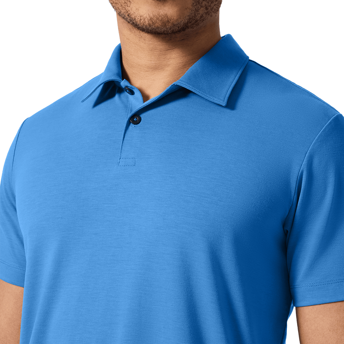 Men's Pacific Coast Adapt Polo Detail Angle.