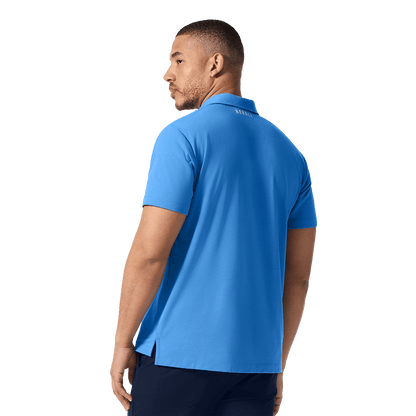 Men's Pacific Coast Adapt Polo Back Upper Body Angle.