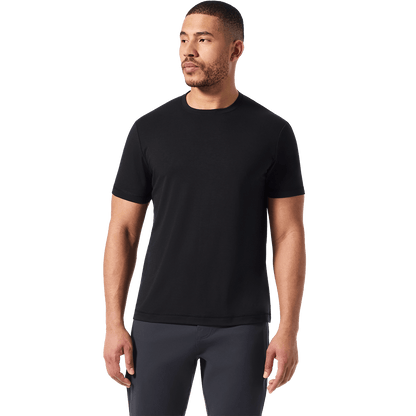 Black Public Rec Adapt Tee Front On Body Angle.
