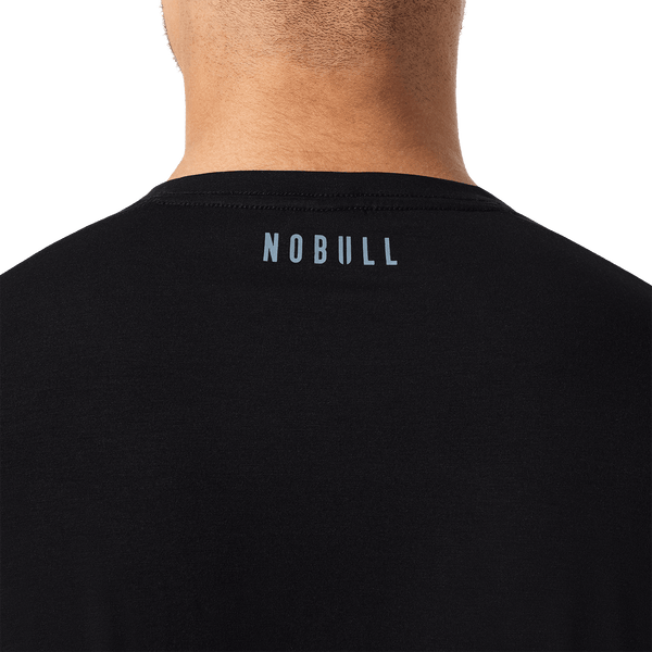 Black Public Rec Adapt Tee Logo Detail Angle.