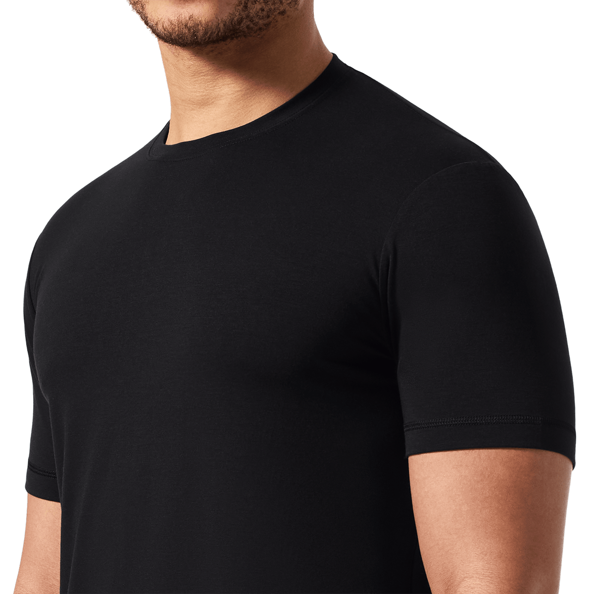 Black Public Rec Adapt Tee Detail Angle.