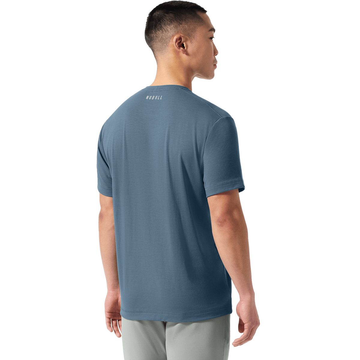 Storm Cloud Men's Public Rec Adapt Tee Back On Body Angle.
