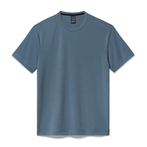 Storm Cloud Men's Public Rec Adapt Tee Flat Lay Angle.