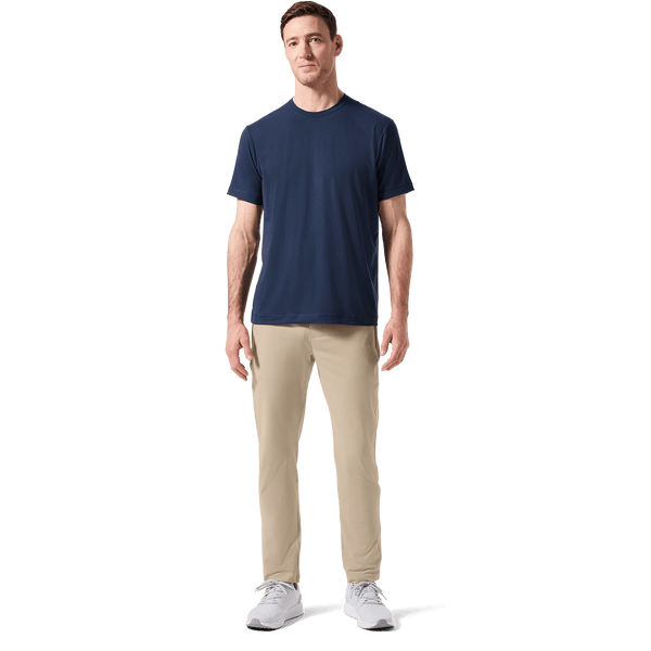 Navy Public Rec Adapt Tee Front Full Body Angle.