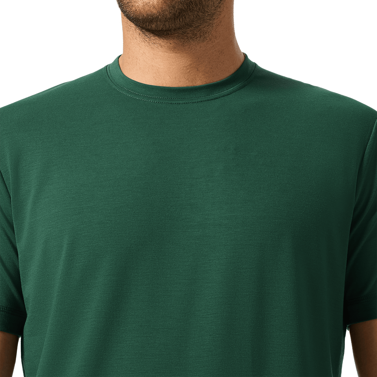 Men's Pineneedle NOBULL x Public Rec Adapt Tee Front Detail Angle.