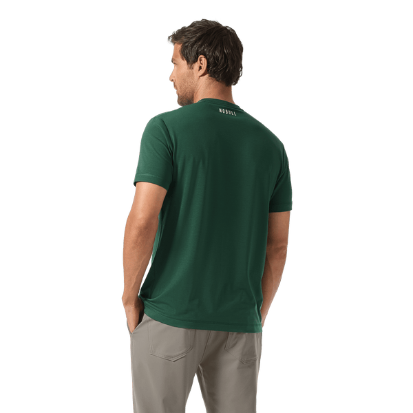 Men's Pineneedle NOBULL x Public Rec Adapt Tee Back Waist Up Angle.