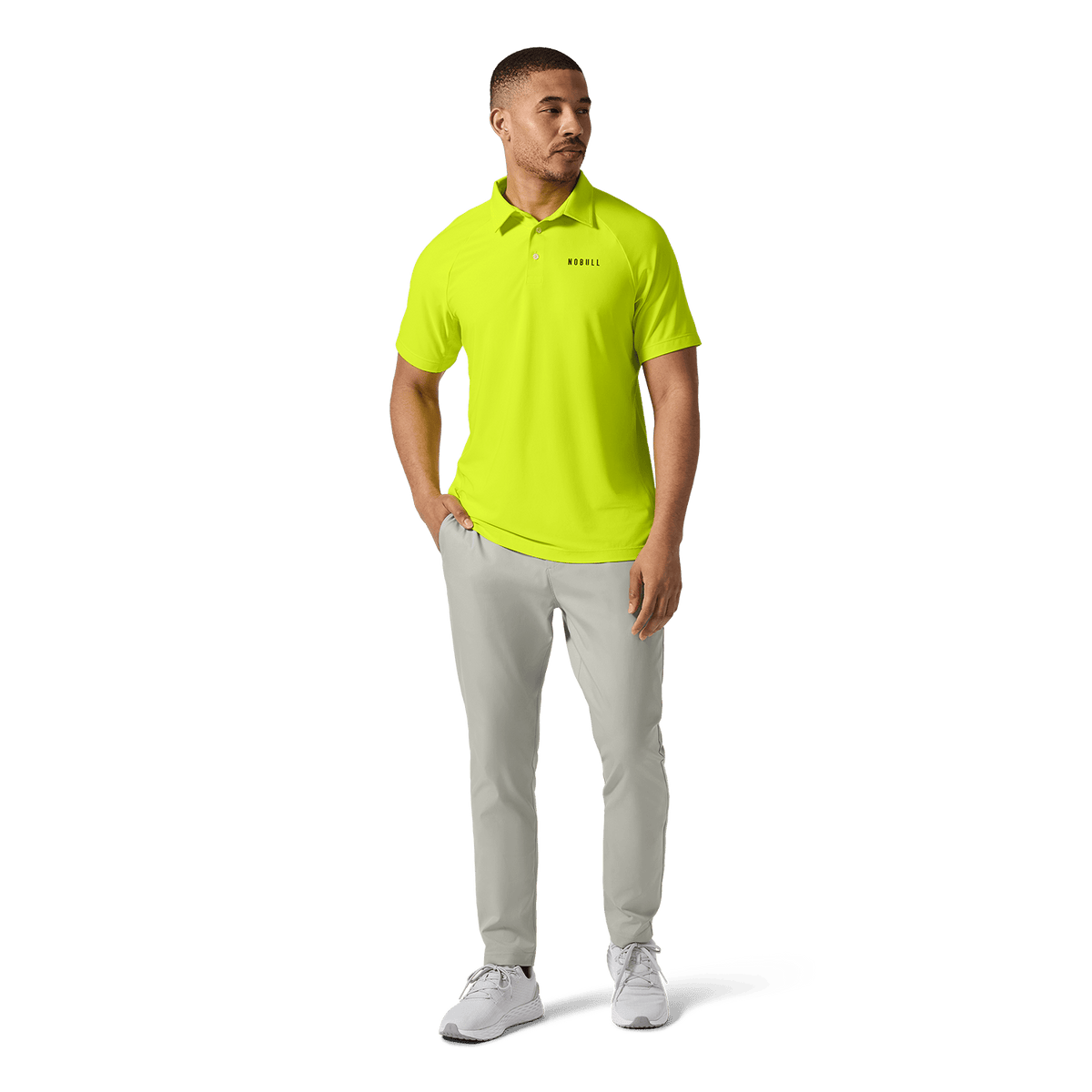 Men's Zest All Fore It Polo Front Full Body Angle